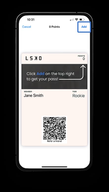 Customer Adds Your Wallet Pass