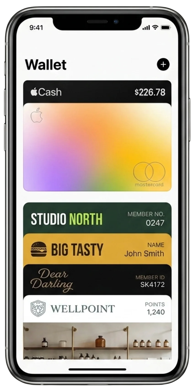 Kyro wallet pass in Apple Wallet on iPhone